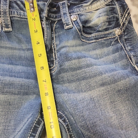 Miss Me Flare Blue Denim Jeans - Picture 7 of 8